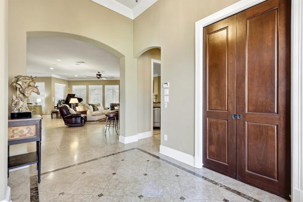 Pocket doors to the study