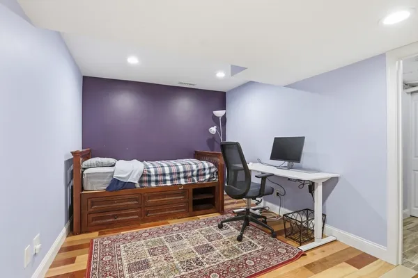a view of workspace with lounge chair