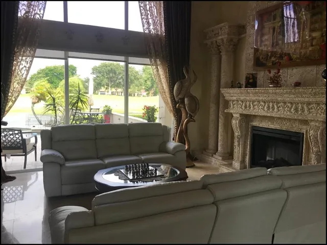 a view of living room and front door