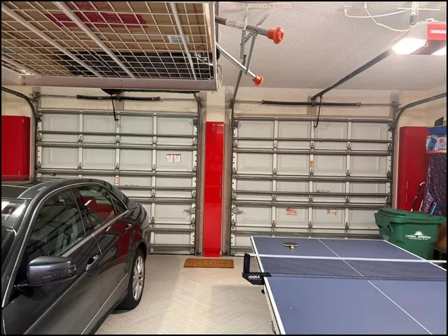 a room with gym equipment