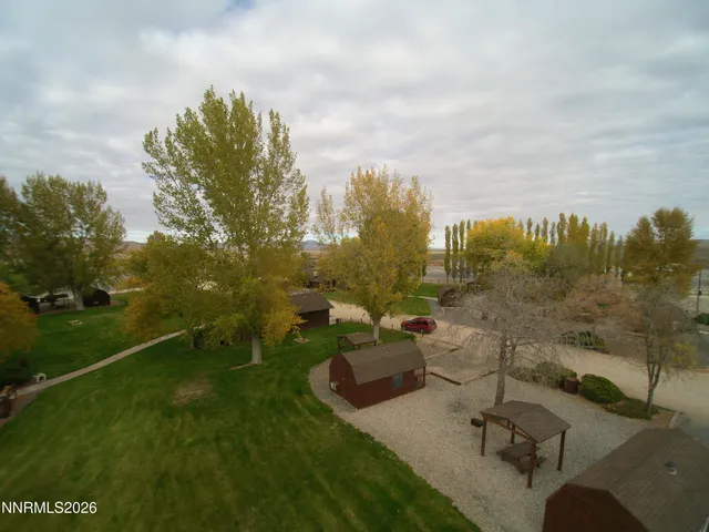 a view of a lake with outdoor space