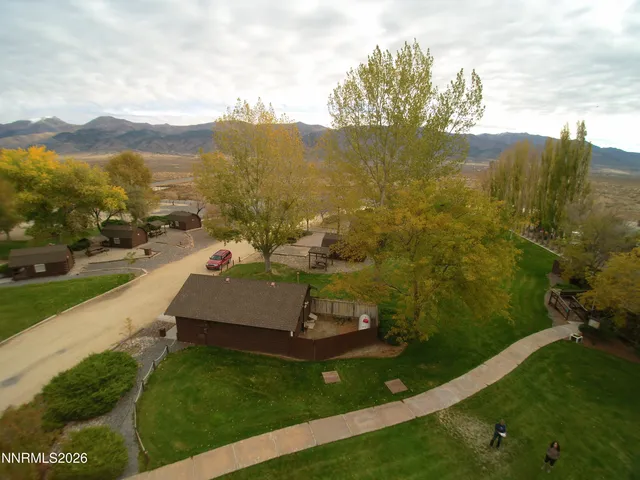 a view of a lake with a mountain in the background