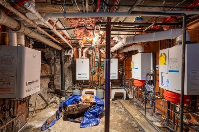 a view of water heater room