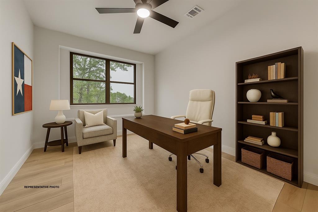 143 Rj Smith Drive Boyd, TX 76023 - Photo 9 of 21 a living room with furniture a window and a flat screen tv