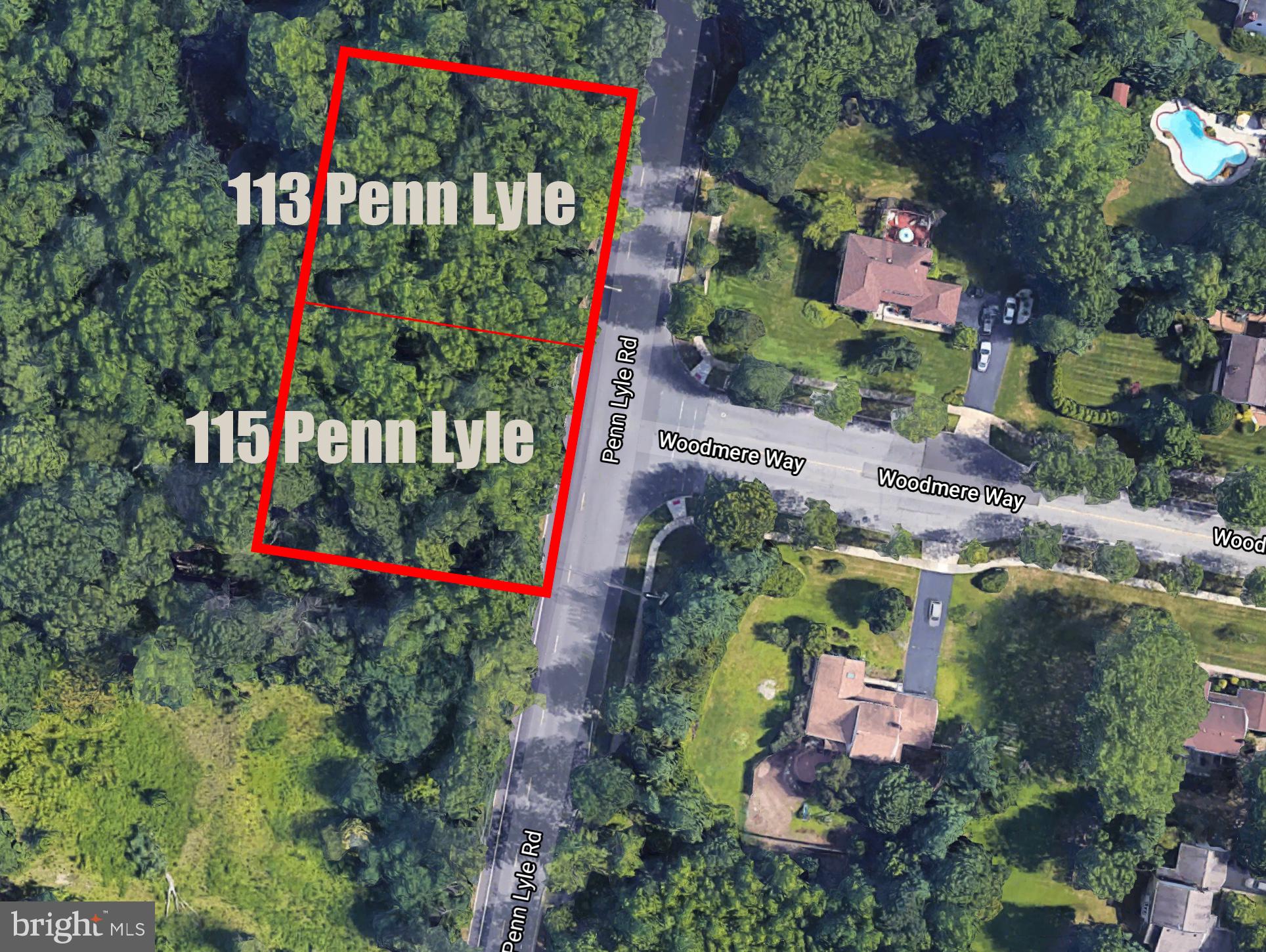 115 Penn Lyle Road Princeton Junction, NJ 08550 - Photo 2 of 24 Current Lot Aerial
