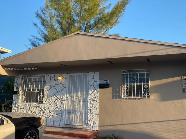 a backyard of a house