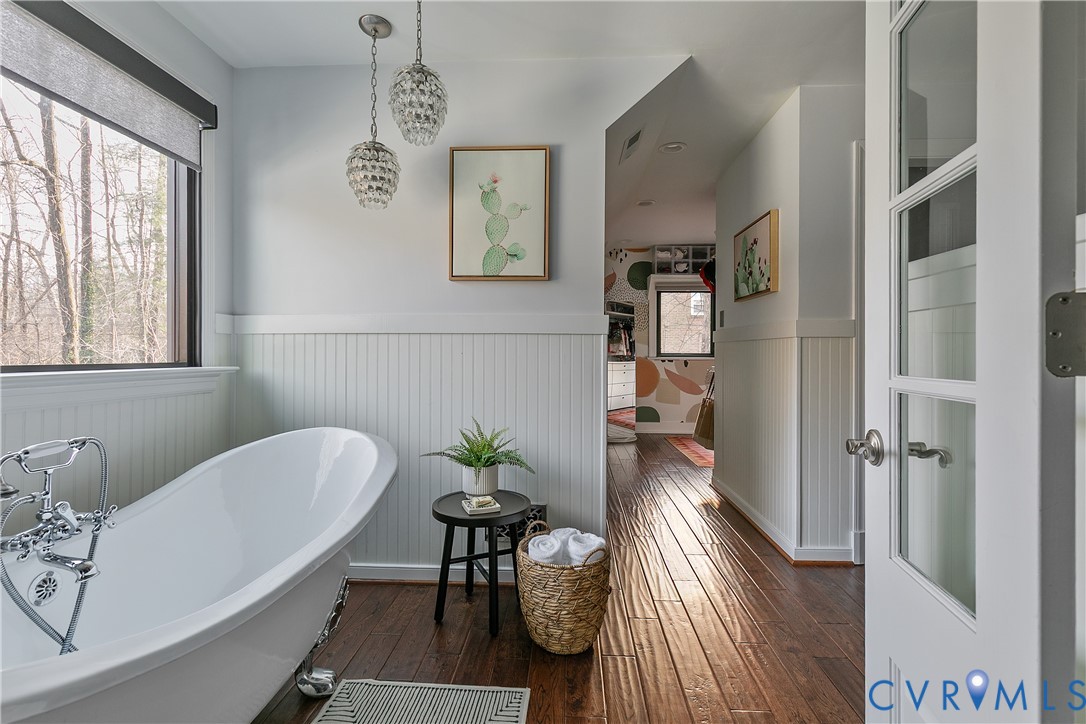4541 Arrowhead Road Richmond, VA 23235 - Photo 35 of 67 Upstairs primary bath featuring French doors and a