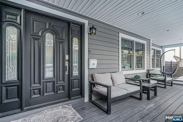 a view of a entryway door and outdoor space
