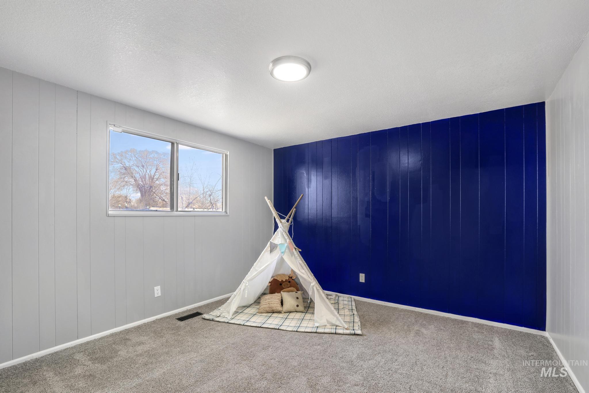 1840 V Street Heyburn, ID 83336 - Photo 14 of 45 Recreation room featuring wooden walls and carpet flooring
