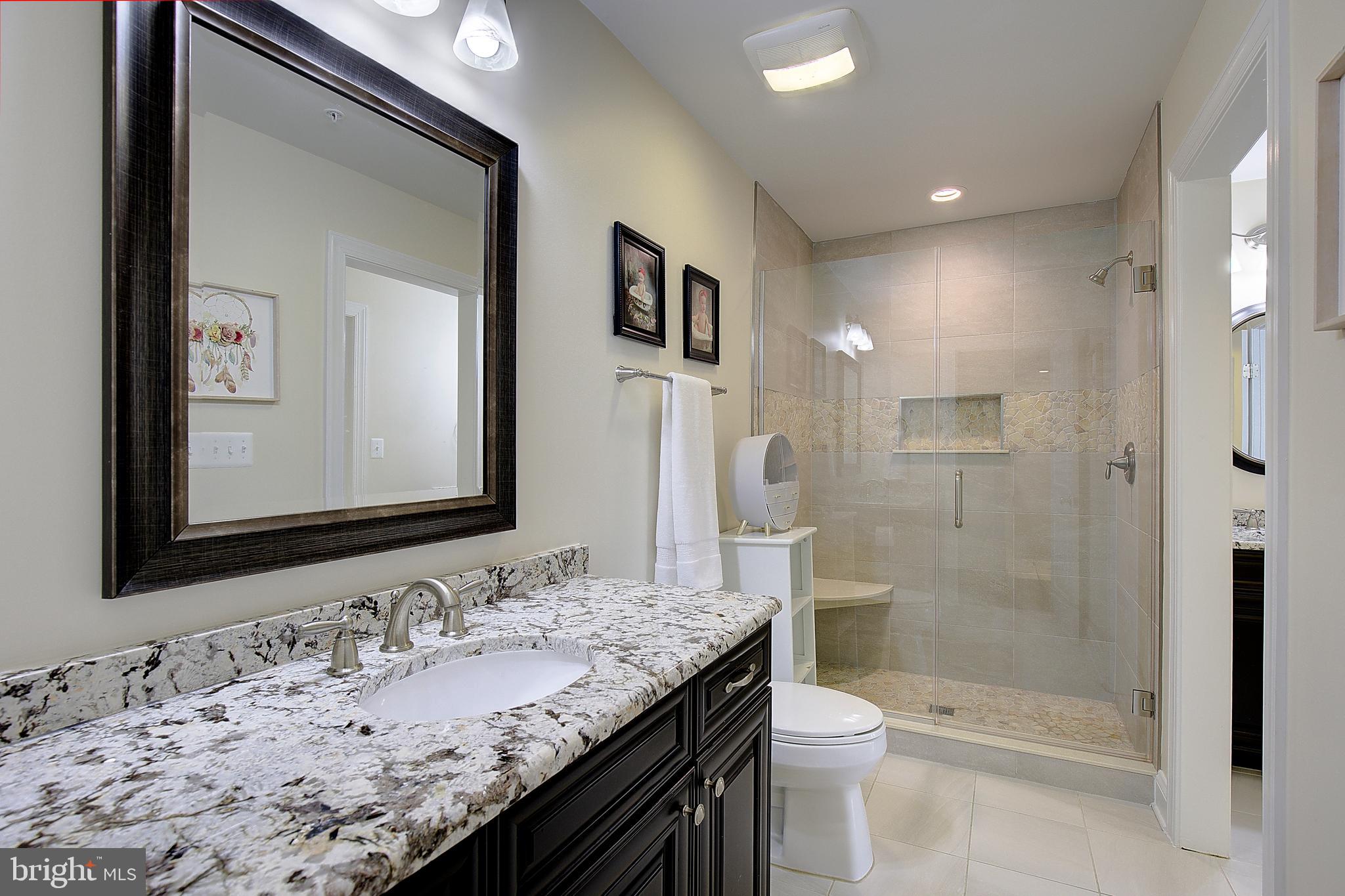 2393 Garrity Road St. Leonard, MD 20685 - Photo 41 of 76 Private ensuite bath with tiled glass shower