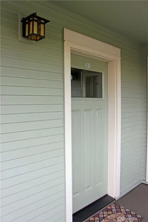 a view of front door of house