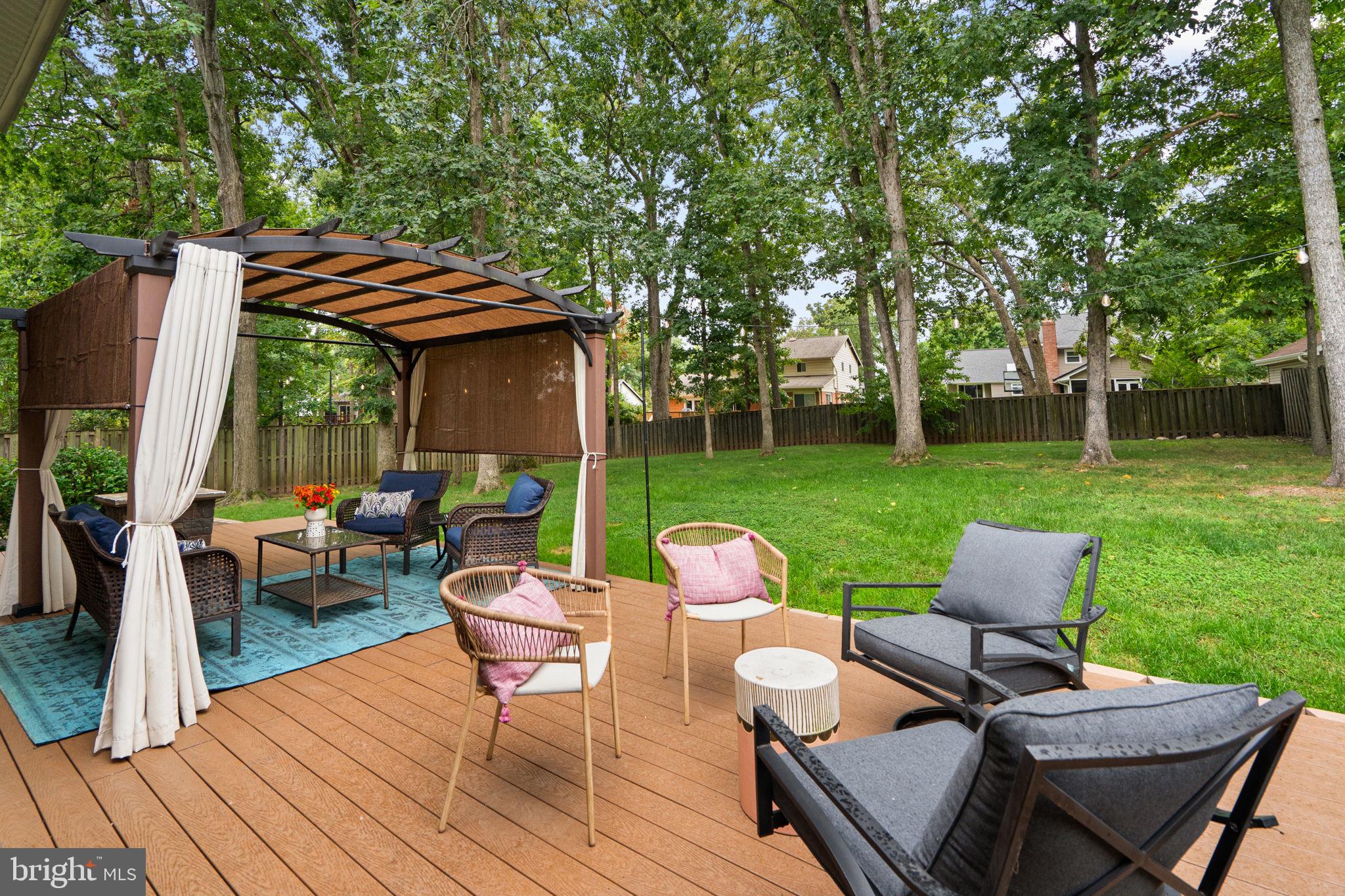 6106 Roxbury Avenue Springfield, VA 22152 - Photo 40 of 50 Idyllic backyard with trex deck