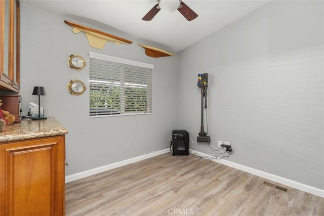 a view of a livingroom with a window