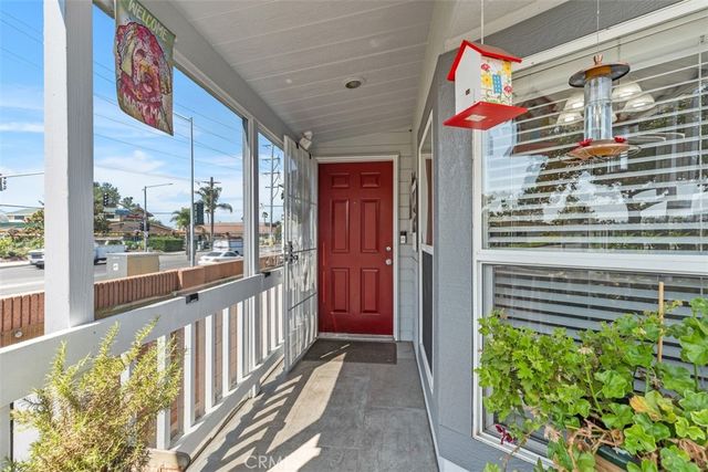 a view of a building from a balcony