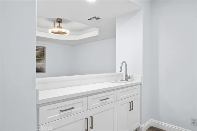 a close view of sink and tap