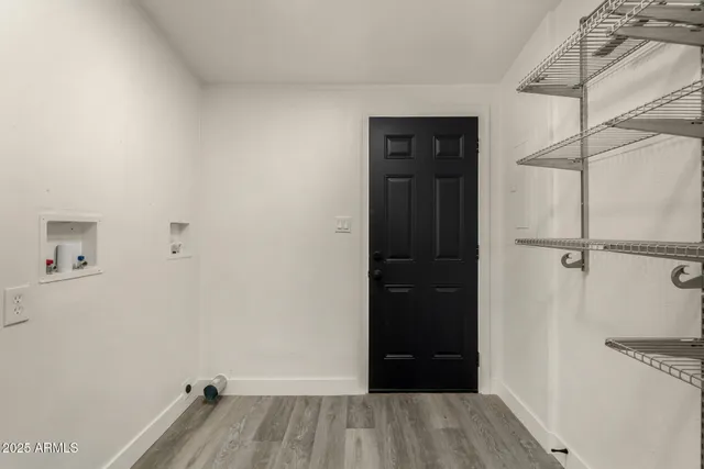 a view of backyard with green space