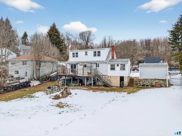 a backyard of a house