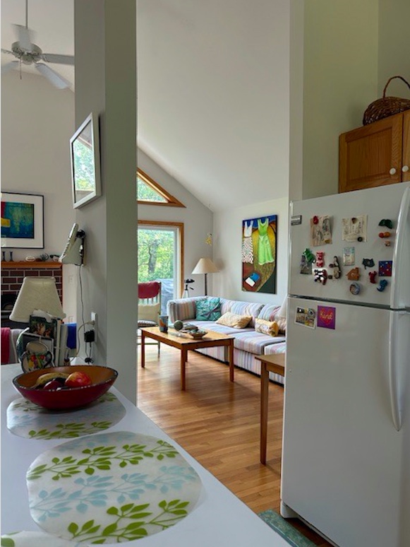 190 Longview Road West Tisbury, MA 02568 - Photo 9 of 23 View from Kitchen to Living Room