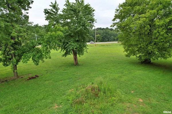 a view of a green yard