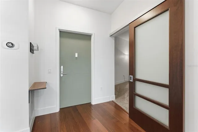 wooden floor in a gallery