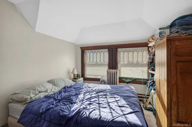 a room with windows and washer