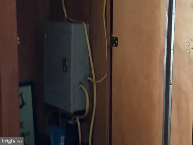 a close up of a door