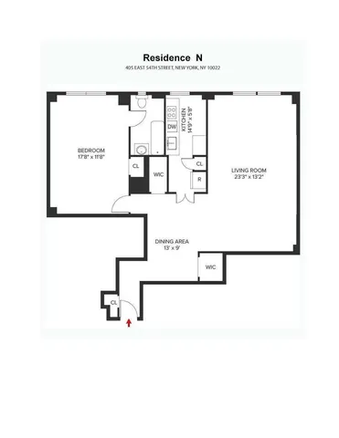 $4,825 | 405 East 54th Street, Unit 2N | Sutton Place