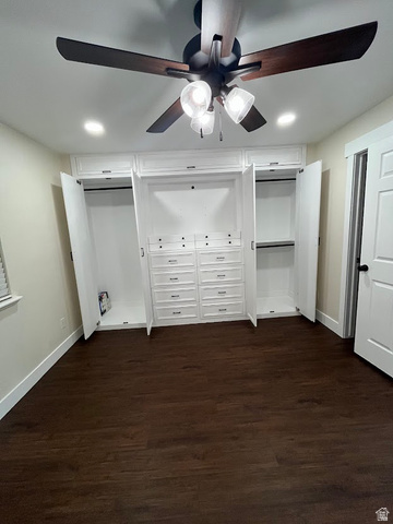1768 West 1300th Street South, Unit 305 Springville, UT 84663 - Photo 13 of 26 Built-in wardrobe with ample rod space and drawer storage. Additional hidden shoe storage too.