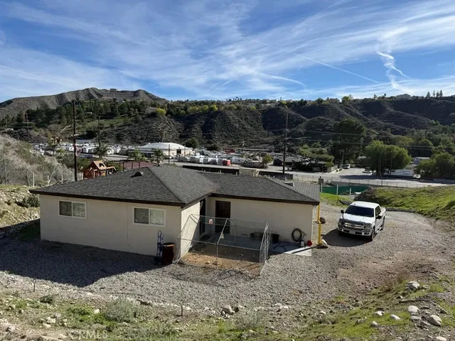 a view of a terrace with a yard