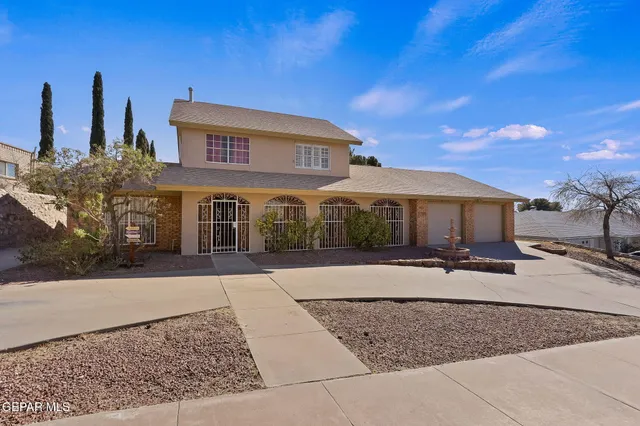 a front view of a building with street view