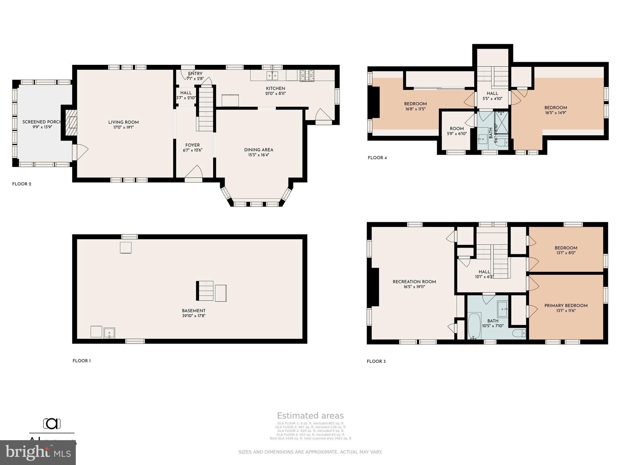 323 Pembroke Road Bala Cynwyd, PA 19004 - Photo 47 of 51 Whole House Floor Plan