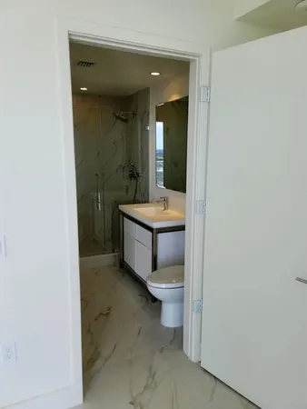 a view of city from a balcony