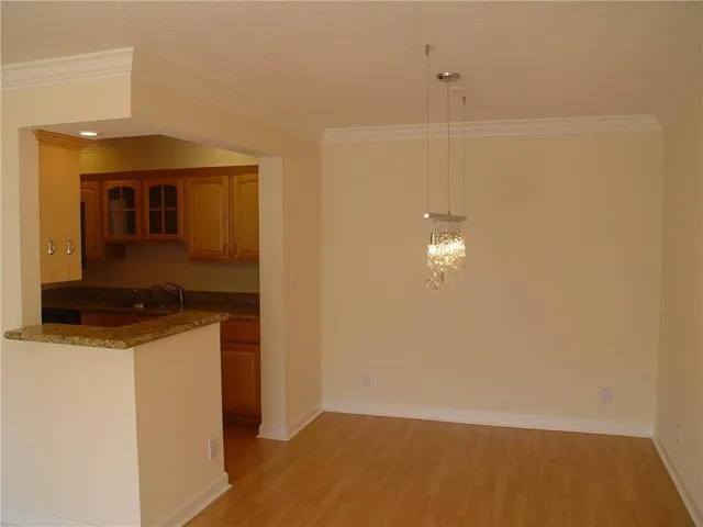 a view of a kitchen cabinets
