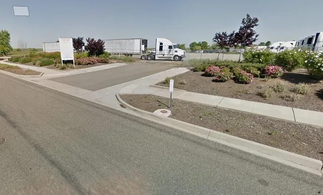 an outdoor view with patio