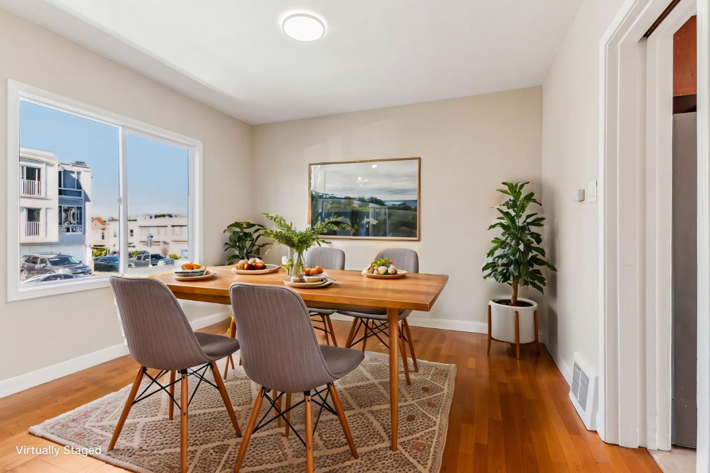 136 Chester Street Daly City, CA 94014 - Photo 11 of 48 a view of a dining room with furniture and wooden floor
