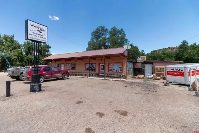 an outdoor space with patio