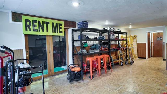 a close view of utility room