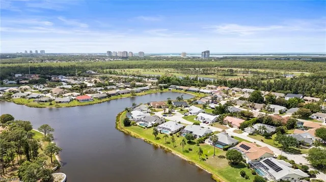 a view of a city with an ocean view