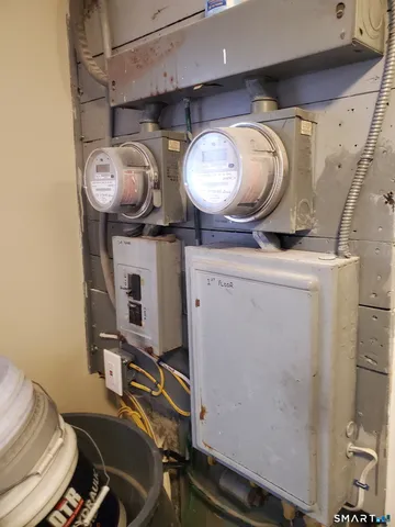 a room with dryer and washer