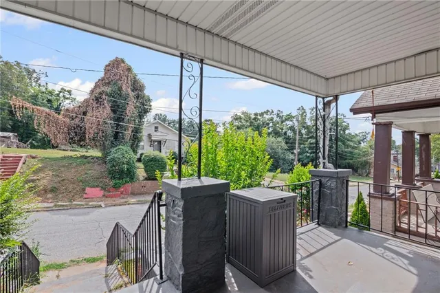 a outdoor space with chairs