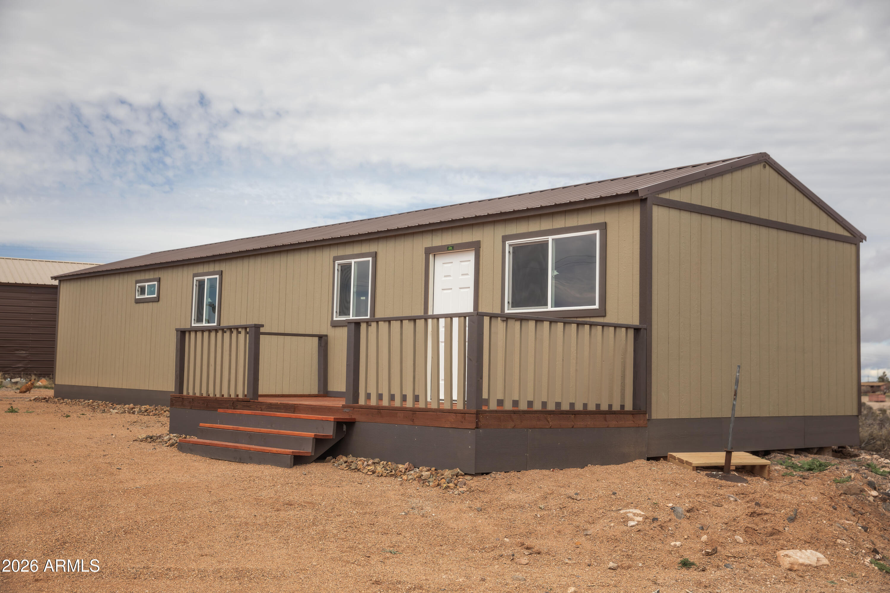 a view of wooden fence