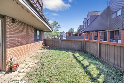 a backyard of a house