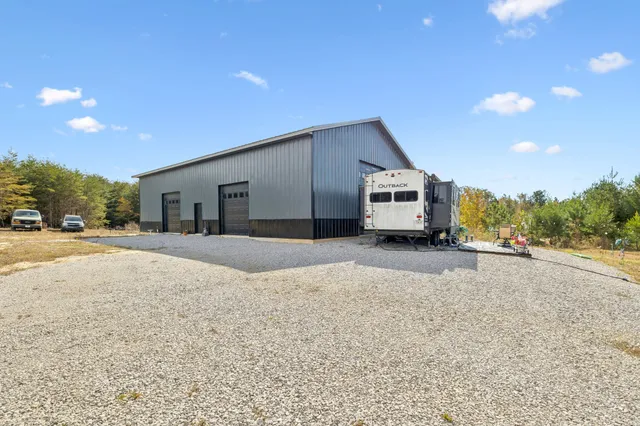 a house view with a street