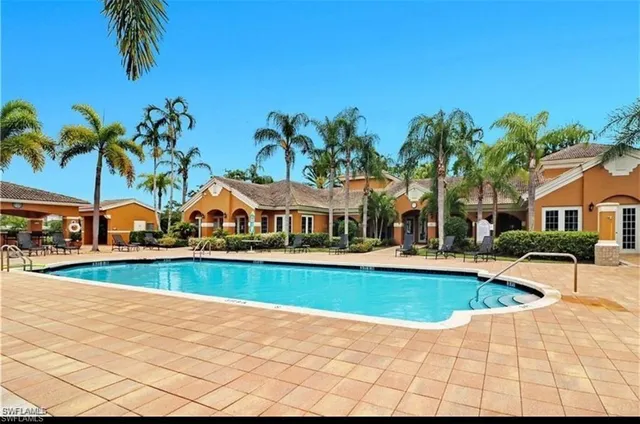a view of outdoor space yard swimming pool and patio