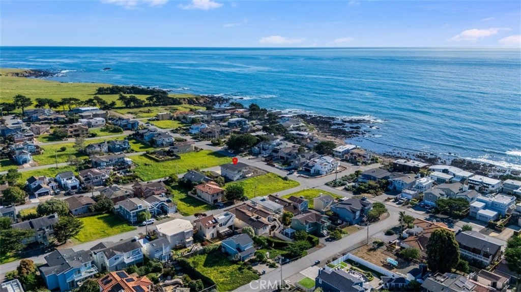 305 Ivar Street Cambria, CA 93428 - Photo 66 of 69 an aerial view of ocean and residential houses with outdoor space