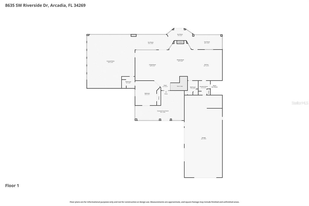 8635 Southwest Riverside Drive Arcadia, FL 34269 - Photo 69 of 70 a picture of floor plan