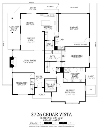 $2,095,000 | 3726 Cedar Vista, Santa Barbara, CA 93110
