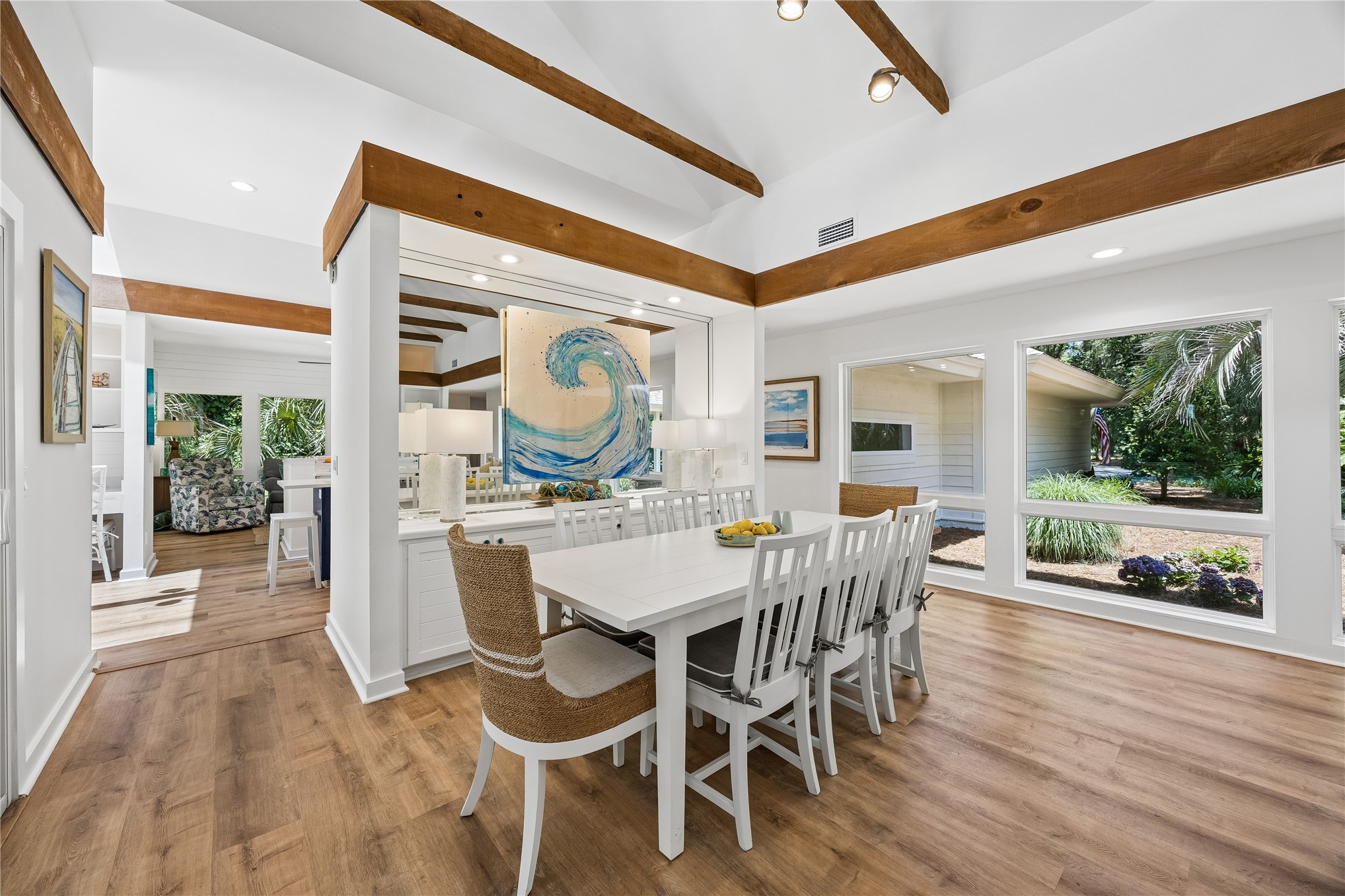 123 Bitternut Road Fernandina Beach, FL 32034 - Photo 20 of 87 Casual yet elegant dining with a built-in serving area or bar area. This home offers so much versatility in use!