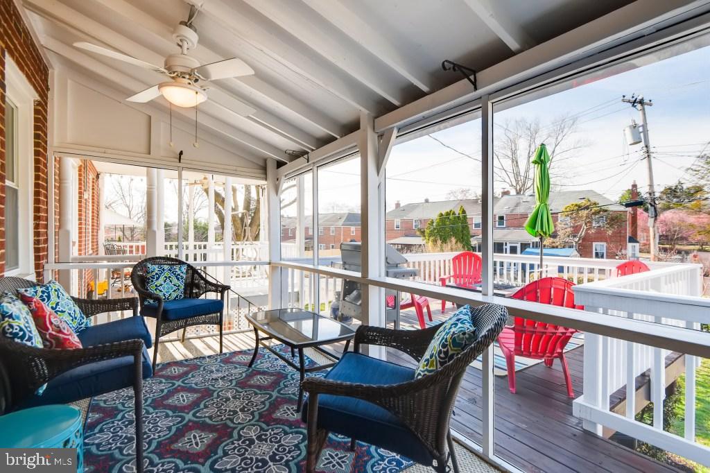 1605 Hardwick Road Towson, MD 21286 - Photo 25 of 32 Rare covered rear porch overlooks deck