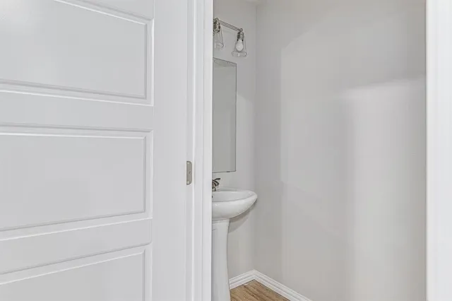 a bathroom with a sink